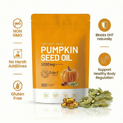 Pumpkin Seed Oil and Saw Palmetto Softgels